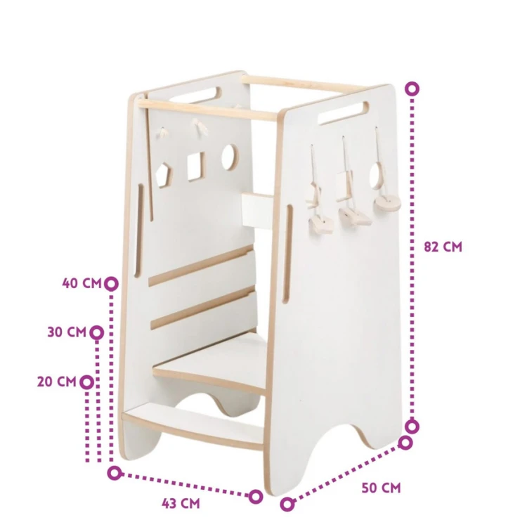 Kitchen helper dla dzieci SORTER biały - wymiary