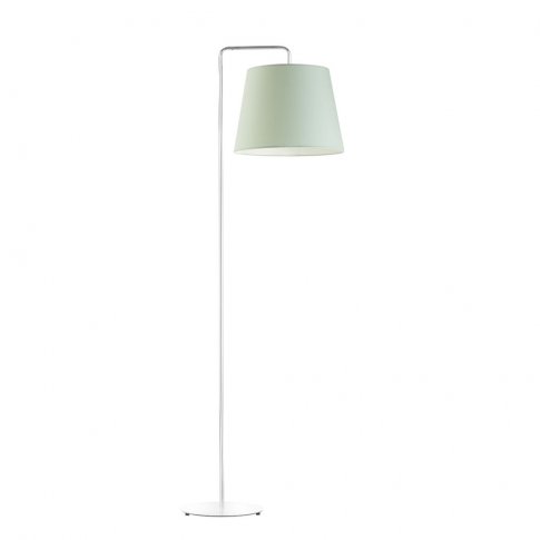 Miętowa lampa stojąca RIJAD w nowoczesnym pokoju dziecięcym