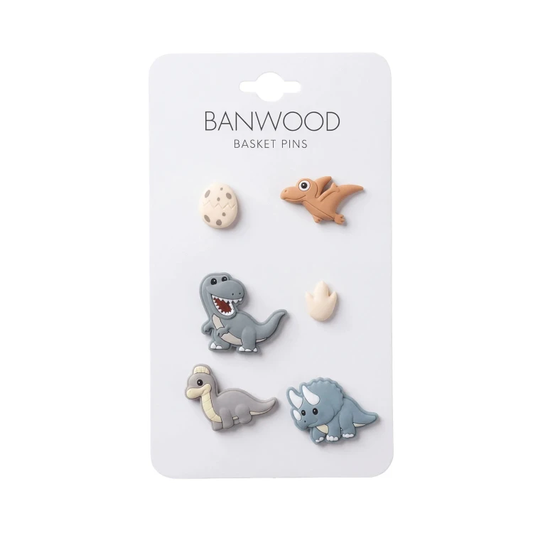 Kolorowe piny Banwood do koszyka Pin & Ride dla dzieci