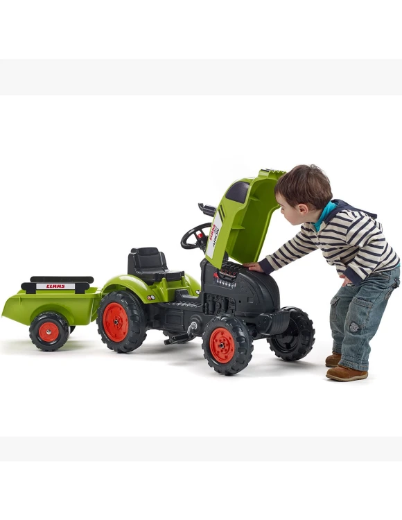 Traktor na pedały Claas Arion 410 Falk z przyczepą dla dzieci