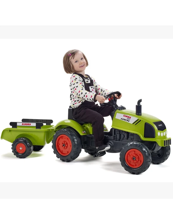 Traktor na pedały Claas Arion 410 Falk z przyczepą dla dzieci