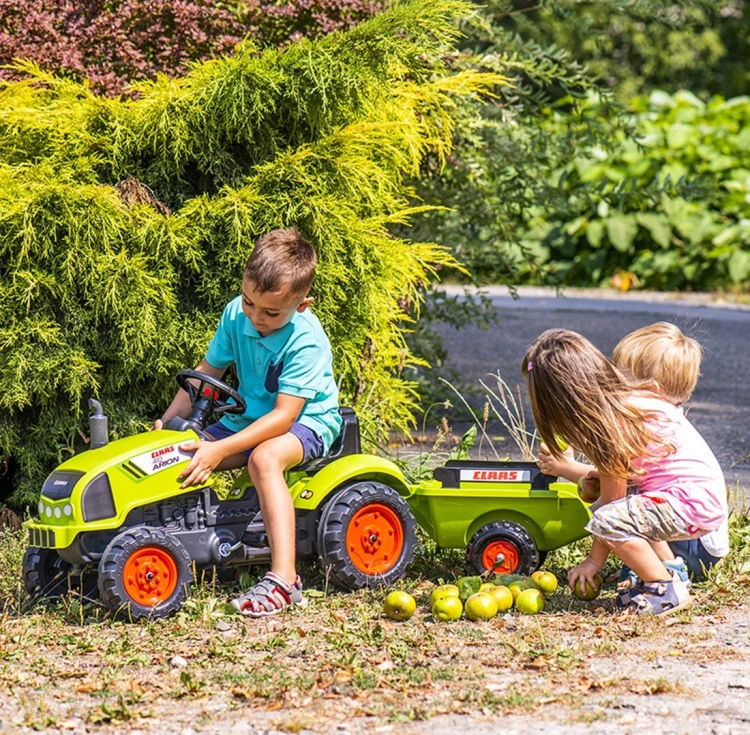 Traktor na pedały Claas Arion 410 Falk z przyczepą dla dzieci