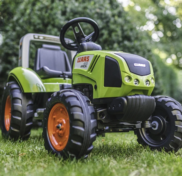 Traktor na pedały Claas FALK z odczepianą przyczepką
