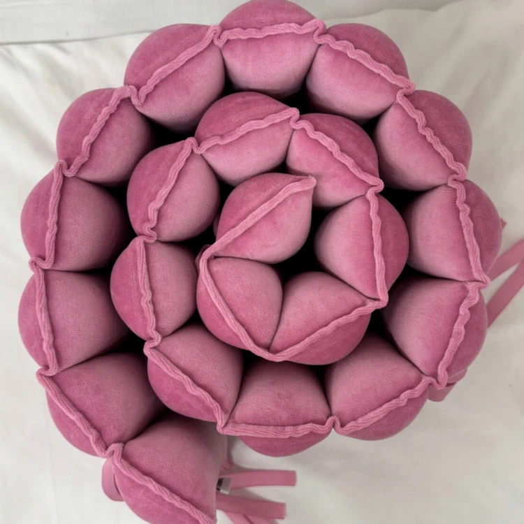 Ochraniacz na łóżeczko Glamur – pink berry welur
