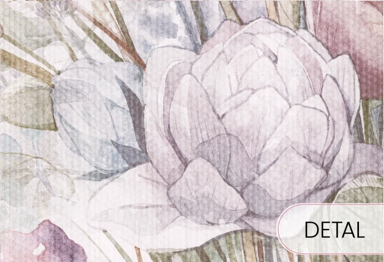 Tapeta ROSETTA - pastel - delikatna tapeta z motywem pastelowych kwiatów