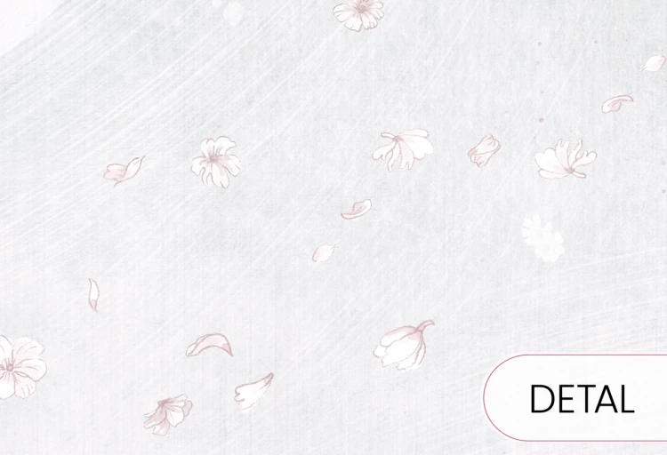 Tapeta MAGNOLIA - mint - miętowa tapeta dla dziewczynki z kwiecistym drzewem