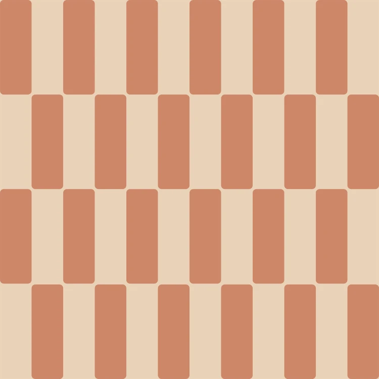 Tapeta Klocki Retro Terakota Dekorillo do pokoju dziecka