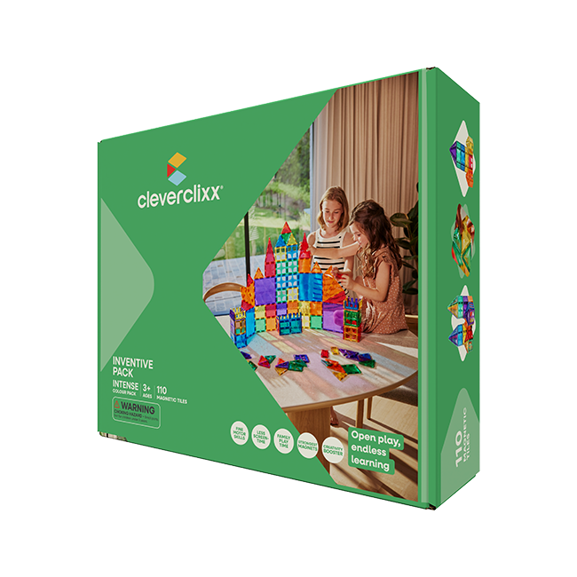 Cleverclixx Inventive Intense – magnetyczne klocki konstrukcyjne 110 elementów