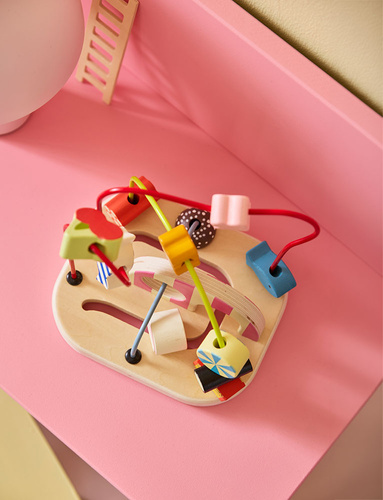KID'S CONCEPT Edukacyjna pętla labirynt – drewniana przeplatanka Montessori