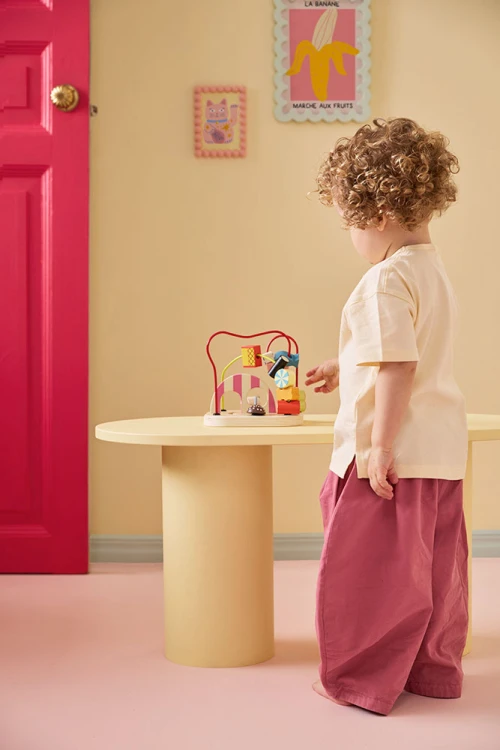 KID'S CONCEPT Edukacyjna pętla labirynt – drewniana przeplatanka Montessori