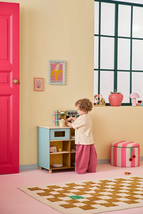 KID'S CONCEPT Drewniana kawiarnia do zabawy – zestaw małego baristy
