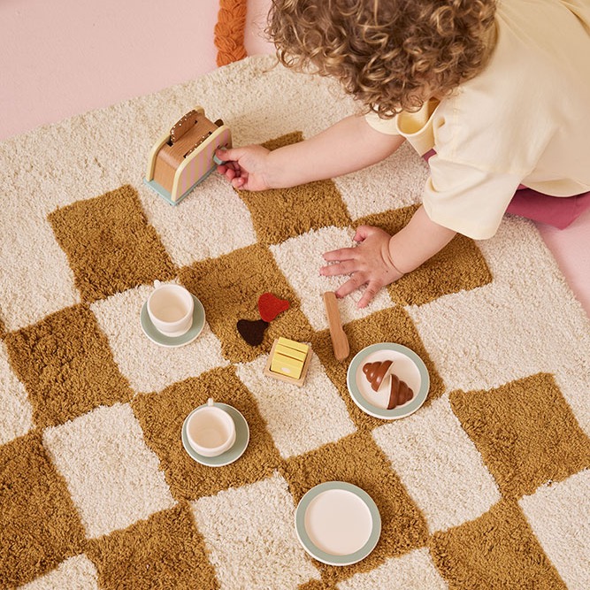 KID'S CONCEPT Drewniany zestaw śniadaniowy z tosterem