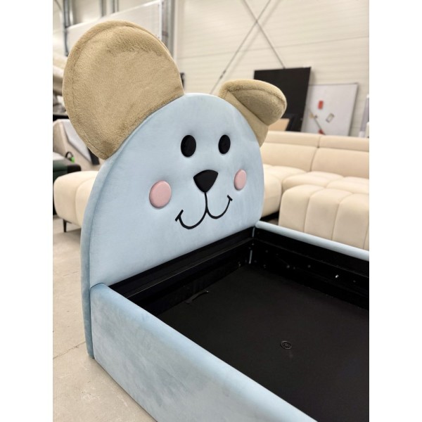 Tapicerowane łóżko dziecięce Miś Teddy LUX