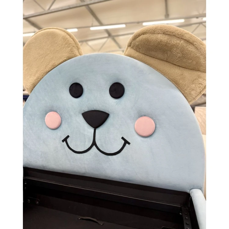Tapicerowane łóżko dziecięce Miś Teddy LUX