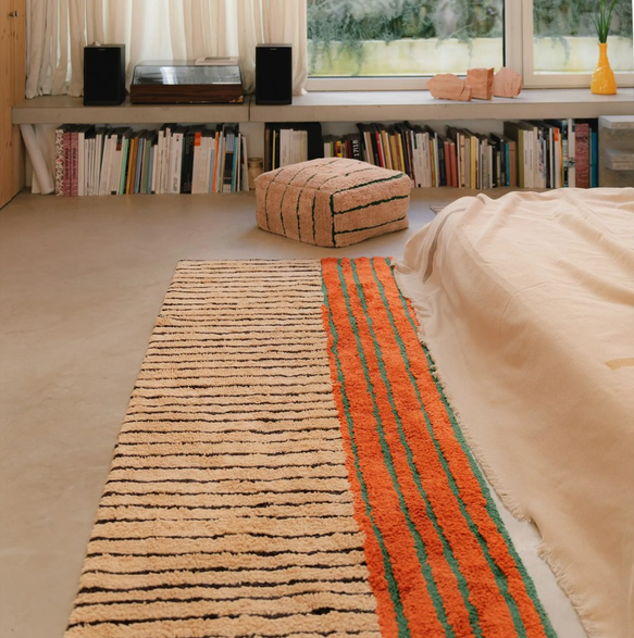Kolorowy dywan-chodnik bawełniany Clay 80 x 230 cm, Color On Lorena Canals