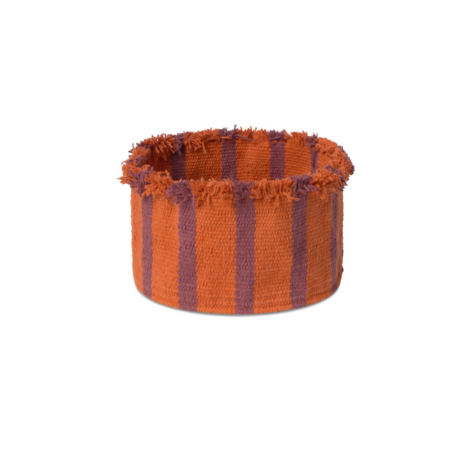 Mały bawełniany kosz dekoracyjny do przechowywania Terracota Color On Lorena Canals
