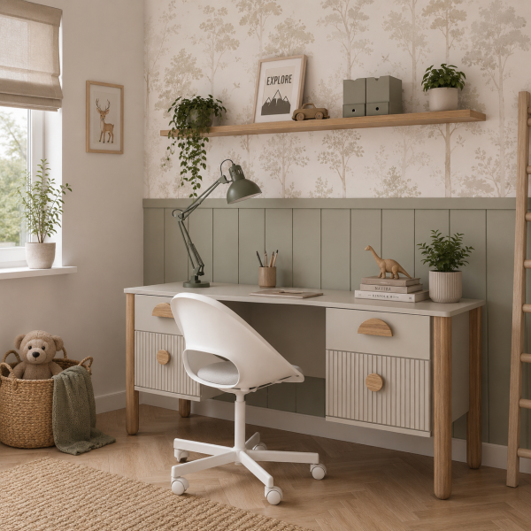 kaszmirowe biurko szkolne LOFT