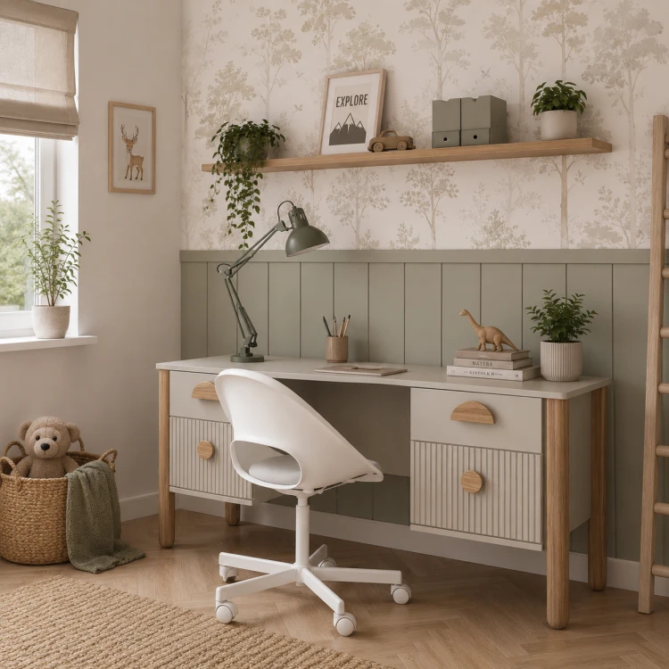 kaszmirowe biurko szkolne LOFT