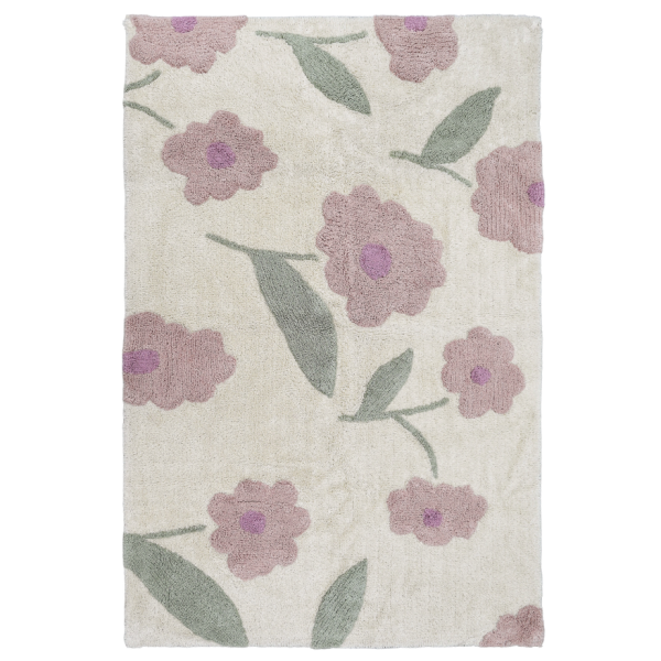 Dywan dziecięcy SUNNY FLOWERS ROSE 100x150cm