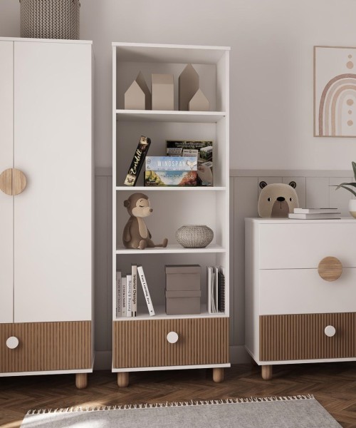 regał biblioteczka LOFT biały
