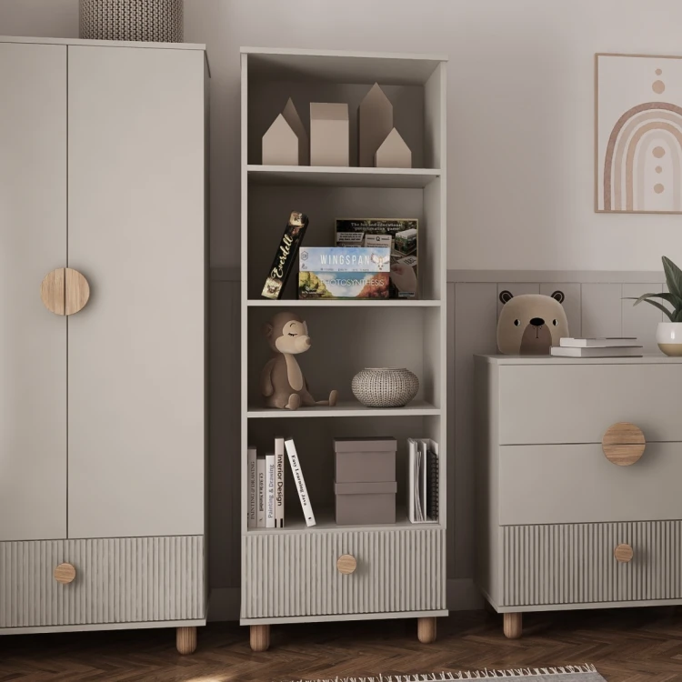 Regał biblioteczka LOFT z szufladą Kaszmir