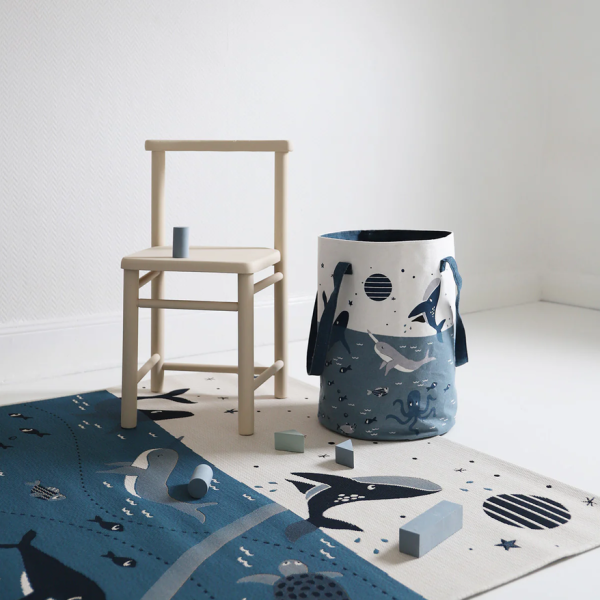 Kosz na zabawki dla dzieci Little Deep Blue - Nattiot
