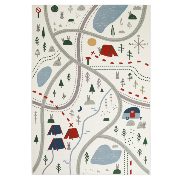 Mata dywanowa do zabawy dla dzieci LITTLE CAMPER 123x180cm