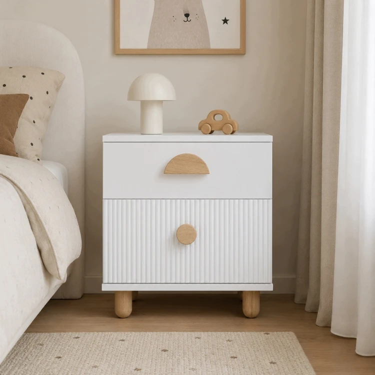 szafka nocna Loft biała
