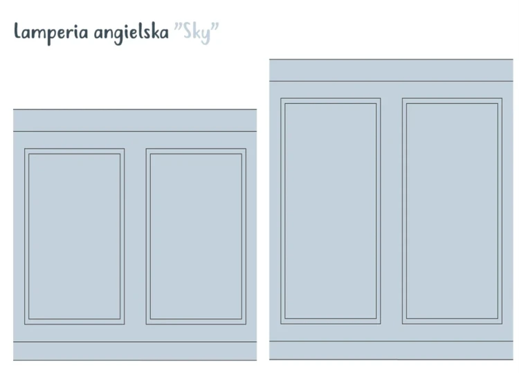 Naklejka Lamperia Angielska – efekt sztukaterii - Sky