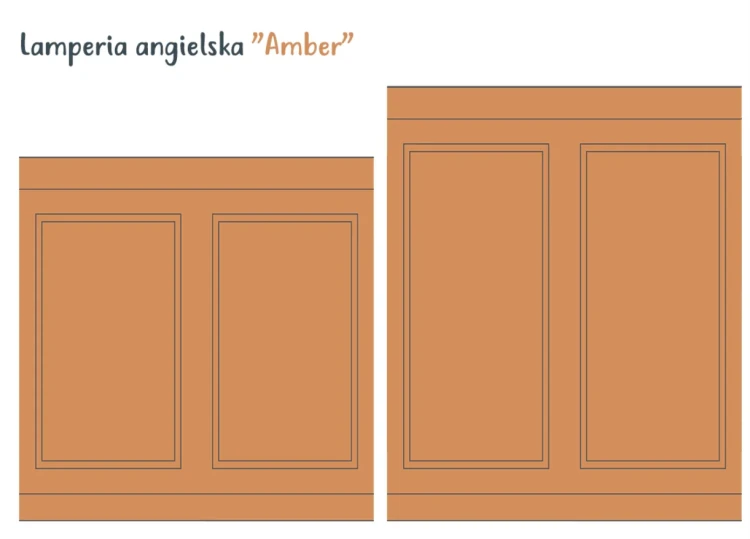 Naklejka Lamperia Angielska – efekt sztukaterii - Amber