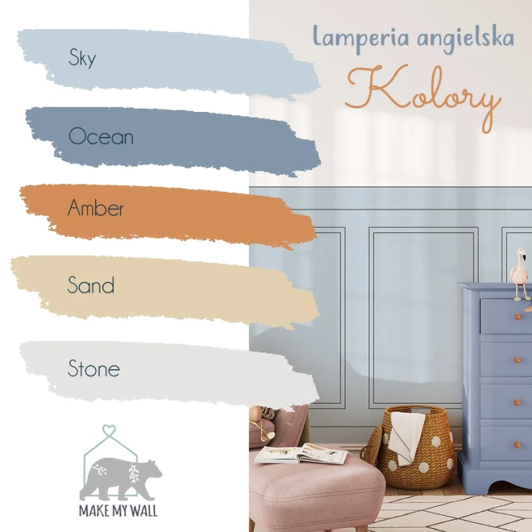 Naklejka Lamperia Angielska – efekt sztukaterii - Amber