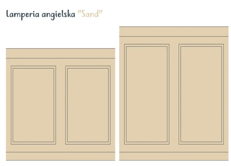 Naklejka Lamperia Angielska – efekt sztukaterii - Sand
