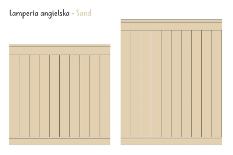Naklejka Lamperia Angielska – wysoka listwa - Sand
