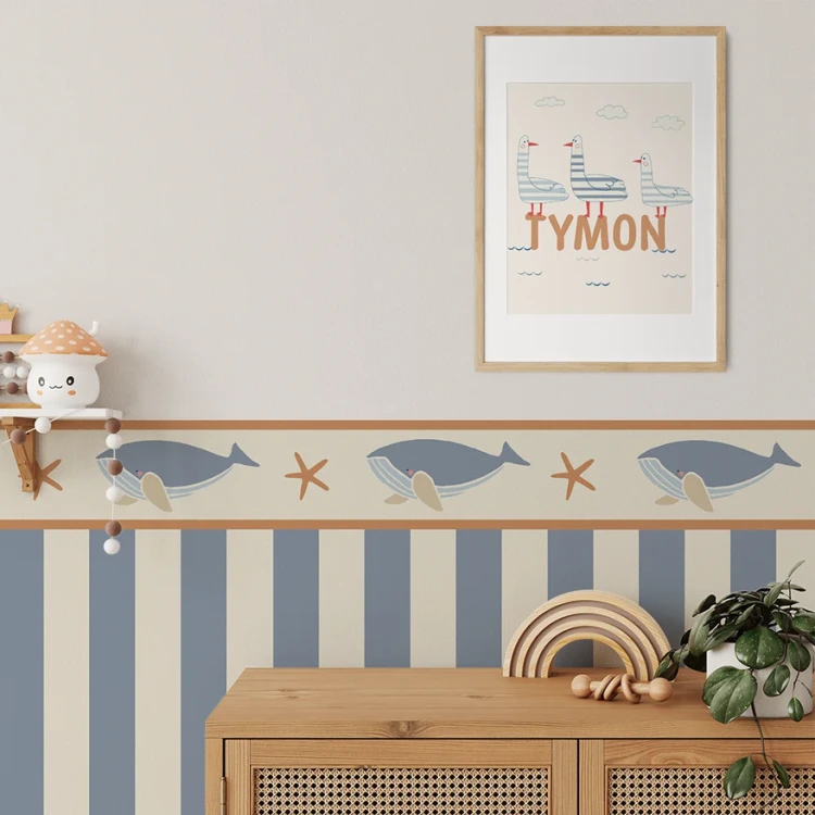 Naklejka Lamperia do pokoju dziecka "Ocean & Whales"