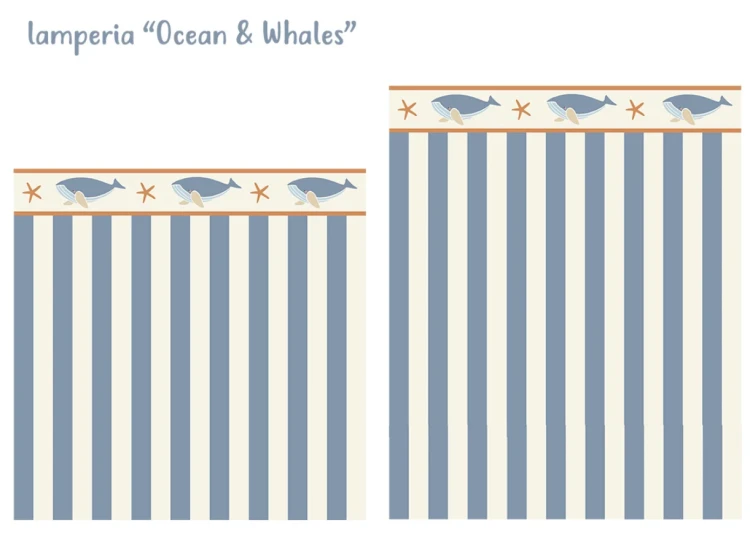 Naklejka Lamperia do pokoju dziecka "Ocean & Whales"
