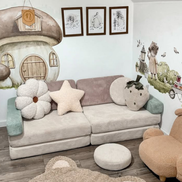 Modułowa sofa do pokoju dziecka plac zabaw Pure CORDUROY Lollipop