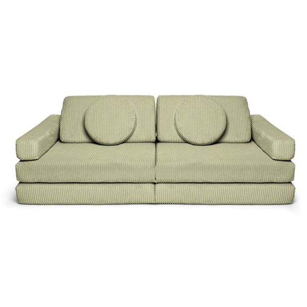 Modułowa sofa do pokoju dziecka plac zabaw Pure CORDUROY Matcha