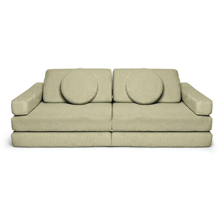Modułowa sofa do pokoju dziecka plac zabaw Pure CORDUROY Matcha