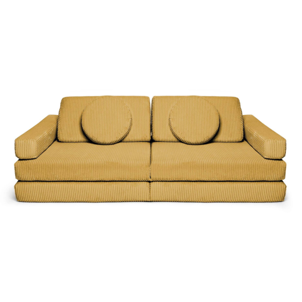 Modułowa sofa do pokoju dziecka plac zabaw Pure CORDUROY Honey
