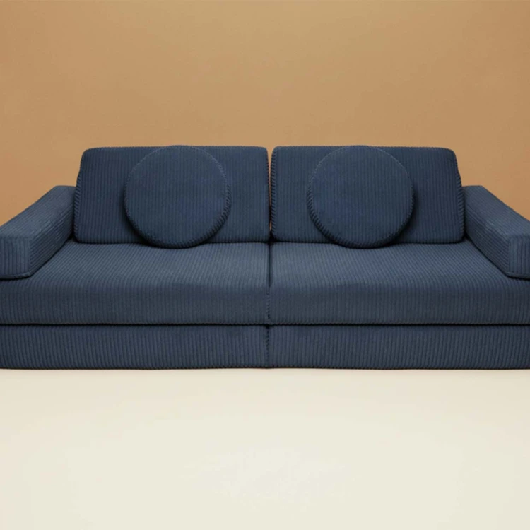 Modułowa sofa do pokoju dziecka plac zabaw Pure CORDUROY Blueberry