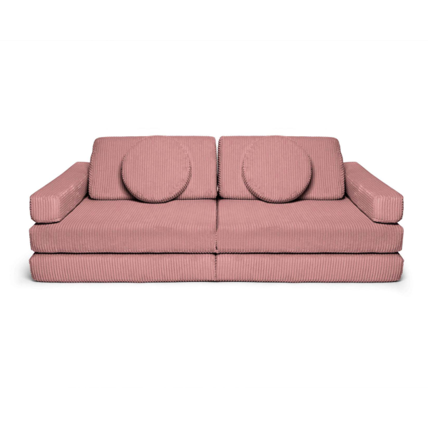 Modułowa sofa do pokoju dziecka plac zabaw Pure CORDUROY Rose