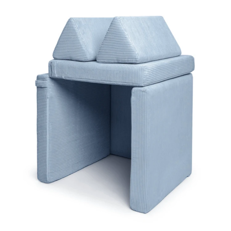 Modułowa sofa do pokoju dziecka plac zabaw Pure CORDUROY Sky Sugar