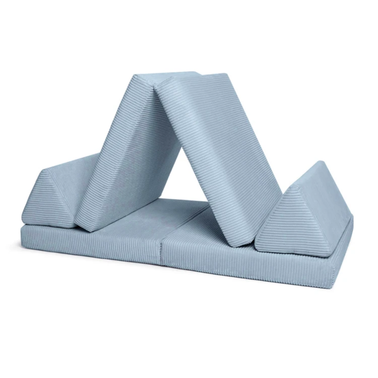 Modułowa sofa do pokoju dziecka plac zabaw Pure CORDUROY Sky Sugar