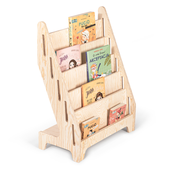 Biblioteczka Montessori dla dzieci MIA M naturalna-sosnowa
