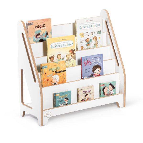 Biblioteczka Montessori dla dzieci LEA MAX biała