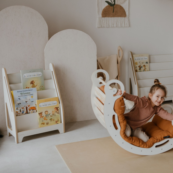 Biblioteczka Montessori dla dzieci LEA M biała