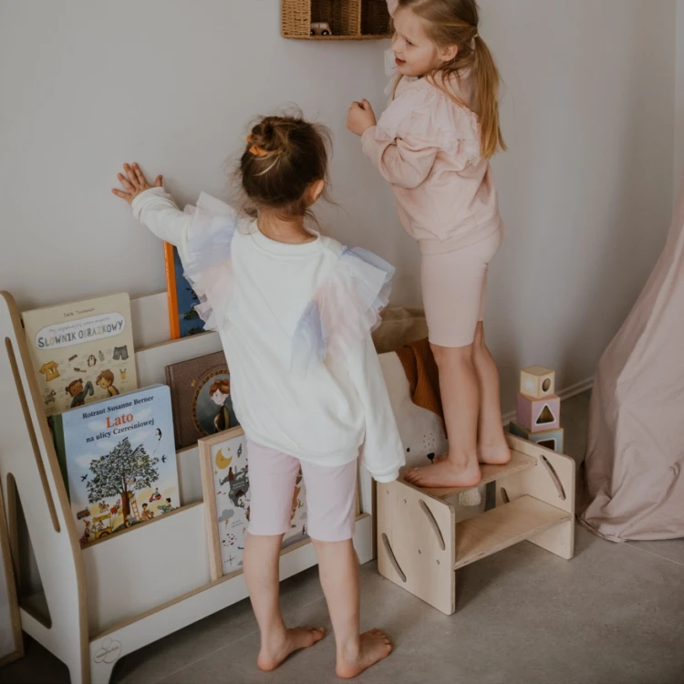 Biblioteczka Montessori dla dzieci LEA L naturalna