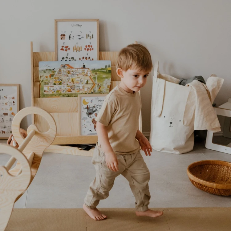 Biblioteczka Montessori dla dzieci LEA L naturalna