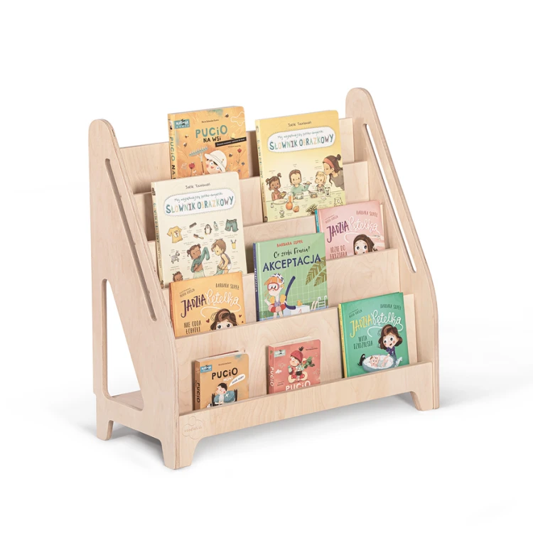 Biblioteczka Montessori dla dzieci LEA L naturalna