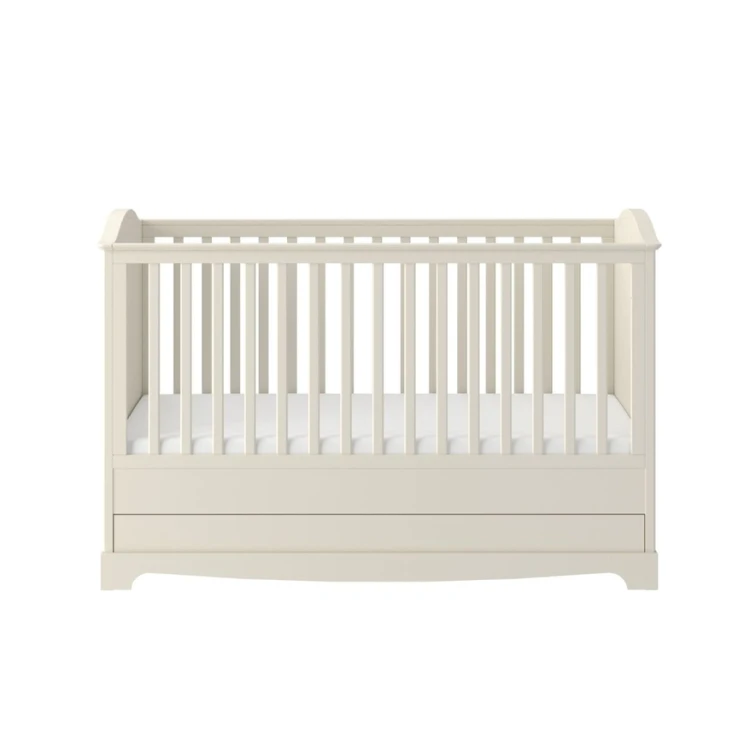 Łóżeczko niemowlęce Bellamy Royal Timeless 70x140 cm z szufladą latte